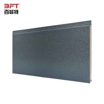 paneli thermol ffasâd ar gyfer plastr addurniadol, lliw graffit